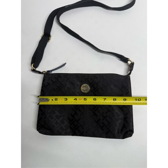 Tommy Hilfiger Black Monogram Crossbody Bag - Picture 4 of 9
